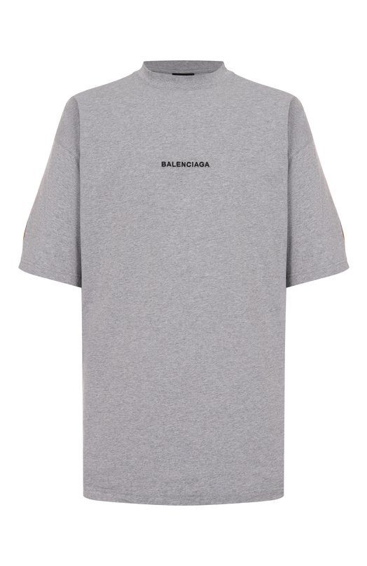 Хлопковая футболка Balenciaga 831305/TSVH4 Серый 831305/TSVH4