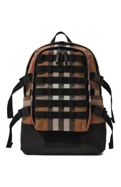 Мужской текстильный рюкзак jack BURBERRY коричневого цвета, арт. 8061311 | Фото 1 (Размер: large; Материал: Текстиль; Материал сплава: Проставлено; Драгоценные камни: Проставлено; Стили: Кэжуэл; Ремень/цепочка: На ремешке)