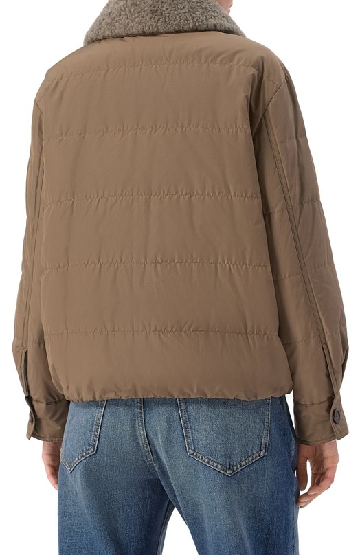 Утепленная куртка Brunello Cucinelli MG5017688 Бежевый  MG5017688 Фото 4