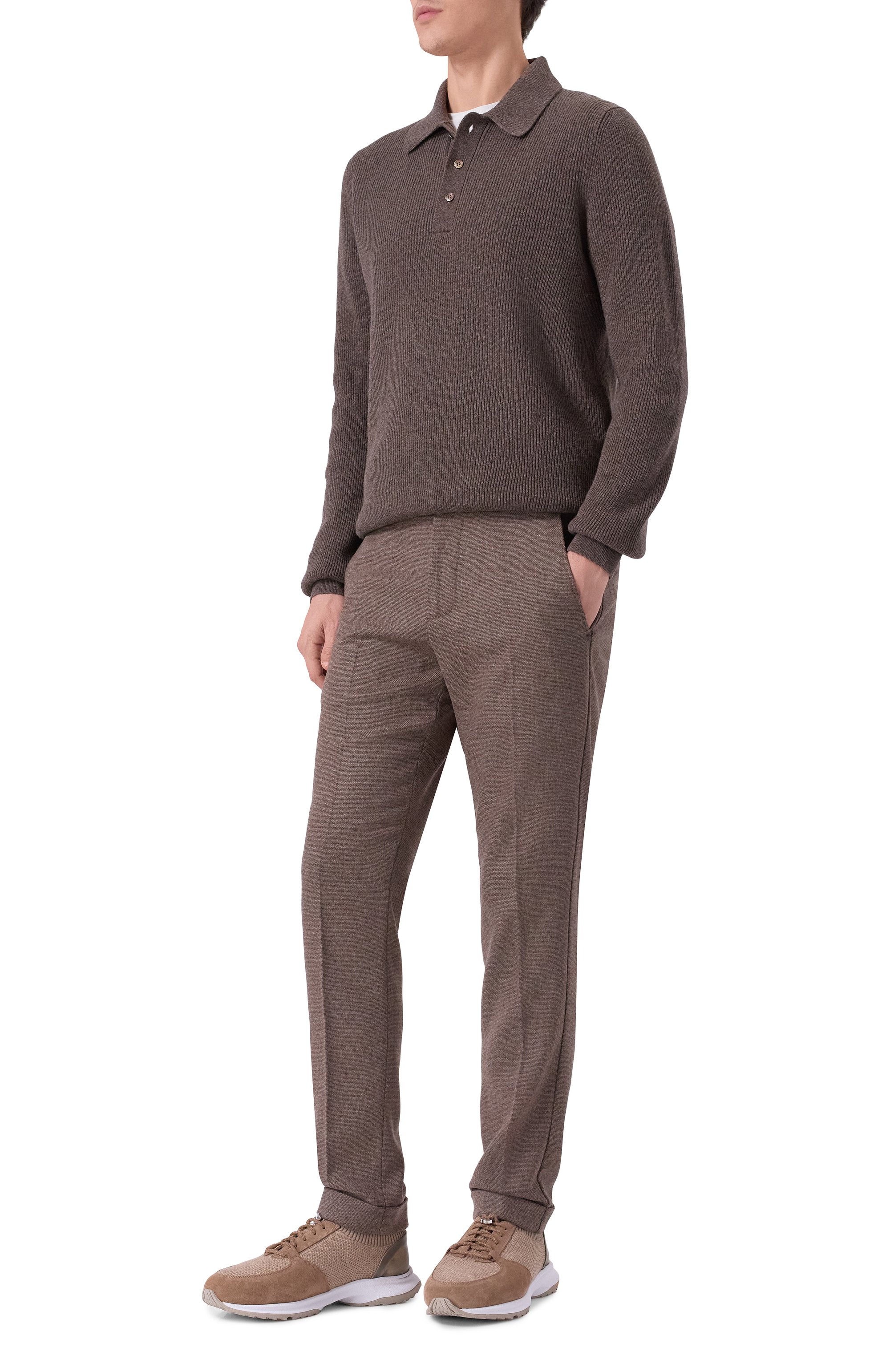 Брюки из шерсти и кашемира MARCO PESCAROLO, арт. CARACCI0L0/5234, фото 2