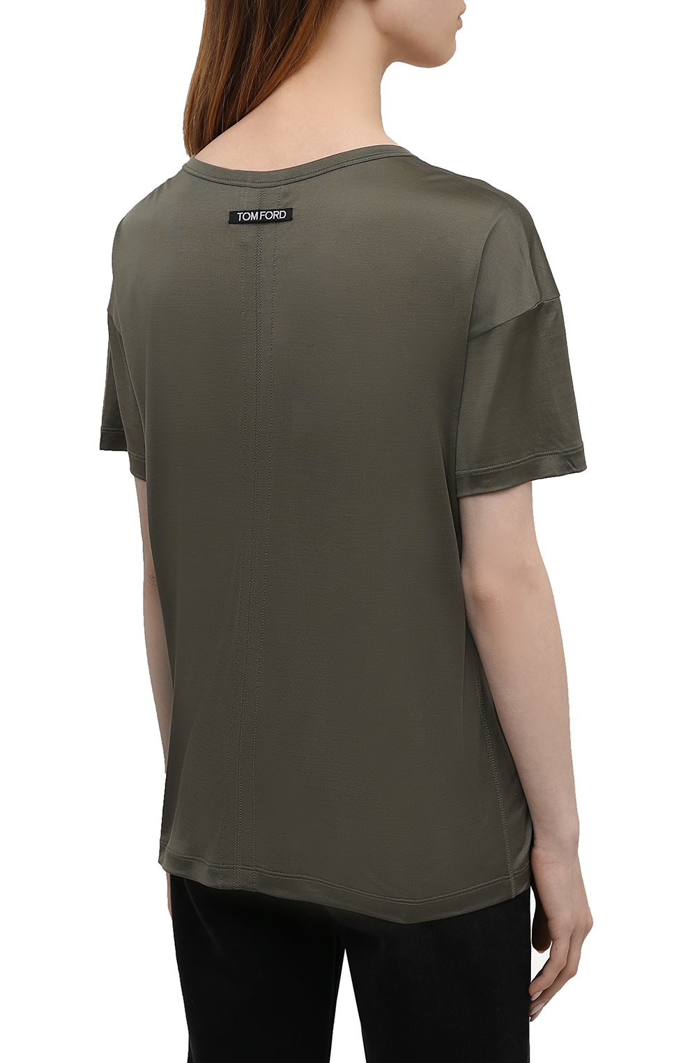 Шелковая футболка TOM FORD, арт. TSJ383-FAX835, фото 4