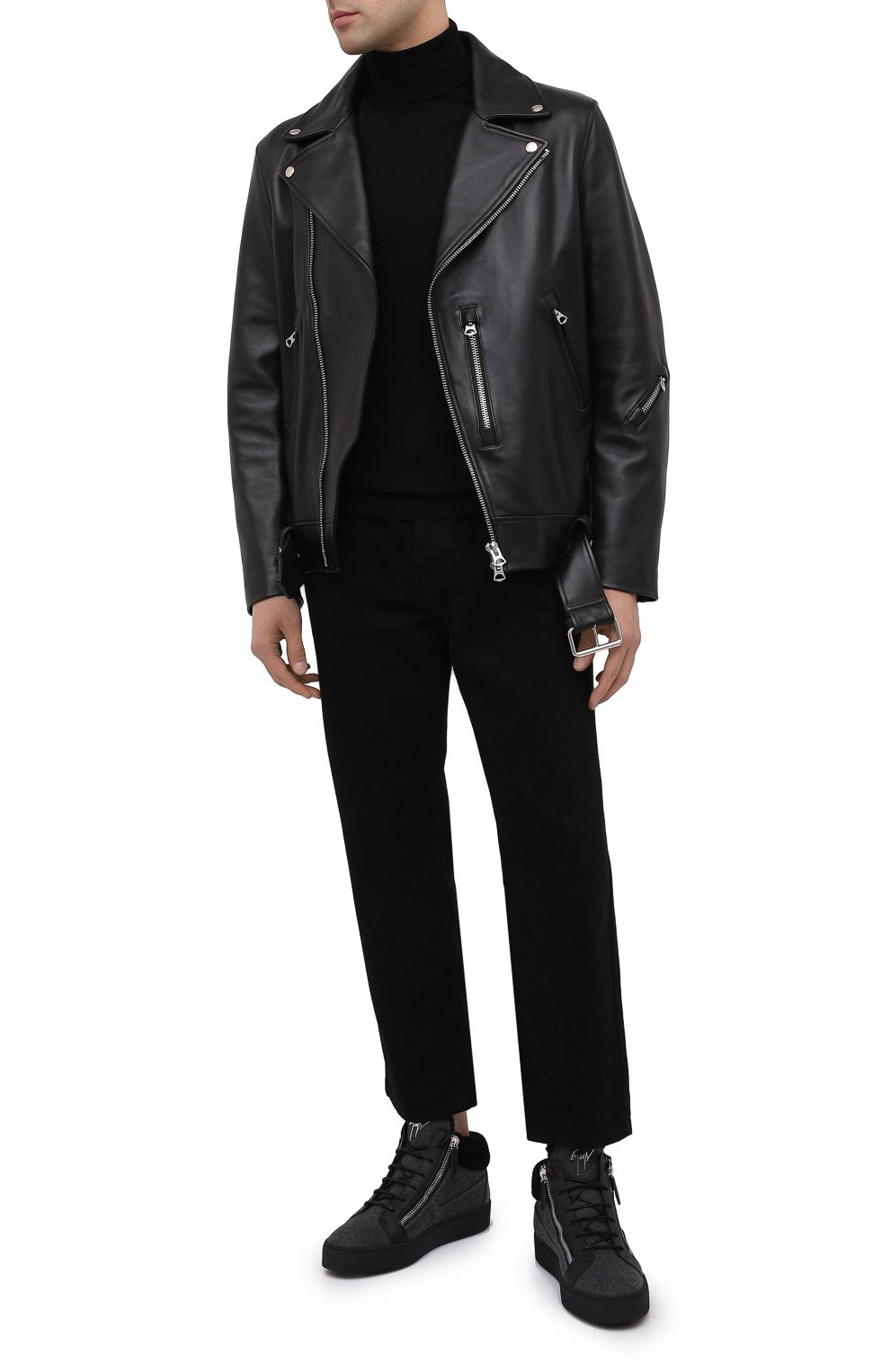 Текстильные кеды GIUSEPPE ZANOTTI DESIGN серого цвета по цене 73200 руб., арт. RU00003/001, фото 2 Текстильные кеды GIUSEPPE ZANOTTI DESIGN, арт. RU00003/001, фото 2