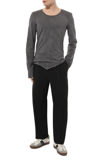 Хлопковый лонгслив WHO_AM, арт. MTSH4-P241-GRY, фото 2