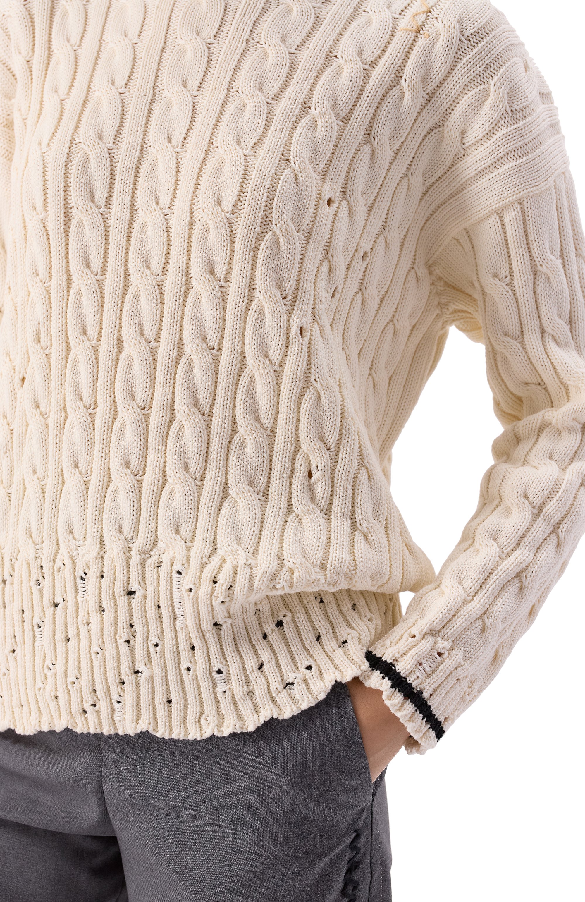 Хлопковый свитер MARNI, арт. GCMD0577Q0/UFC656, фото 5