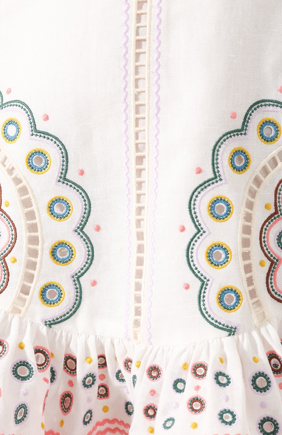 Платье из смеси льна и хлопка ZIMMERMANN, арт. 7282DPEG, фото 5