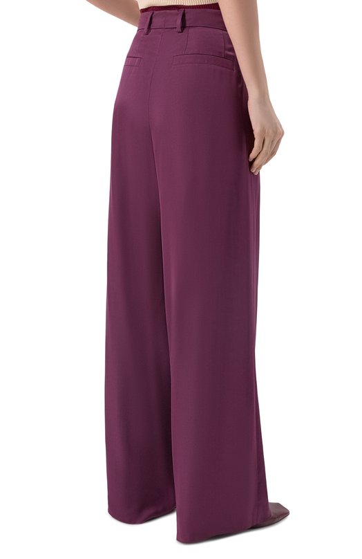 Брюки из вискозы Dries Van Noten 010946/3177 Фиолетовый  010946/3177 Фото 4
