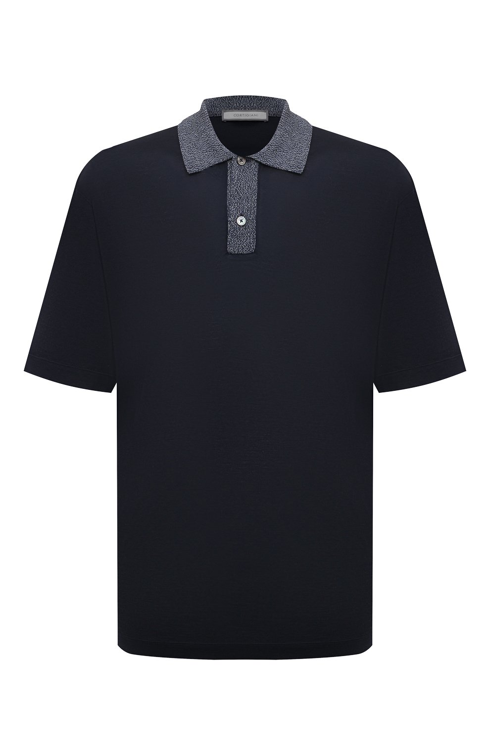 Поло из хлопка и шелка CORTIGIANI, арт. 716636, фото 1