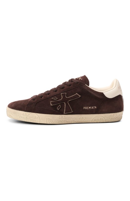 Замшевые кеды Steven-D Premiata STEVEND/VAR 7897 Коричневый  STEVEND/VAR 7897 Фото 4