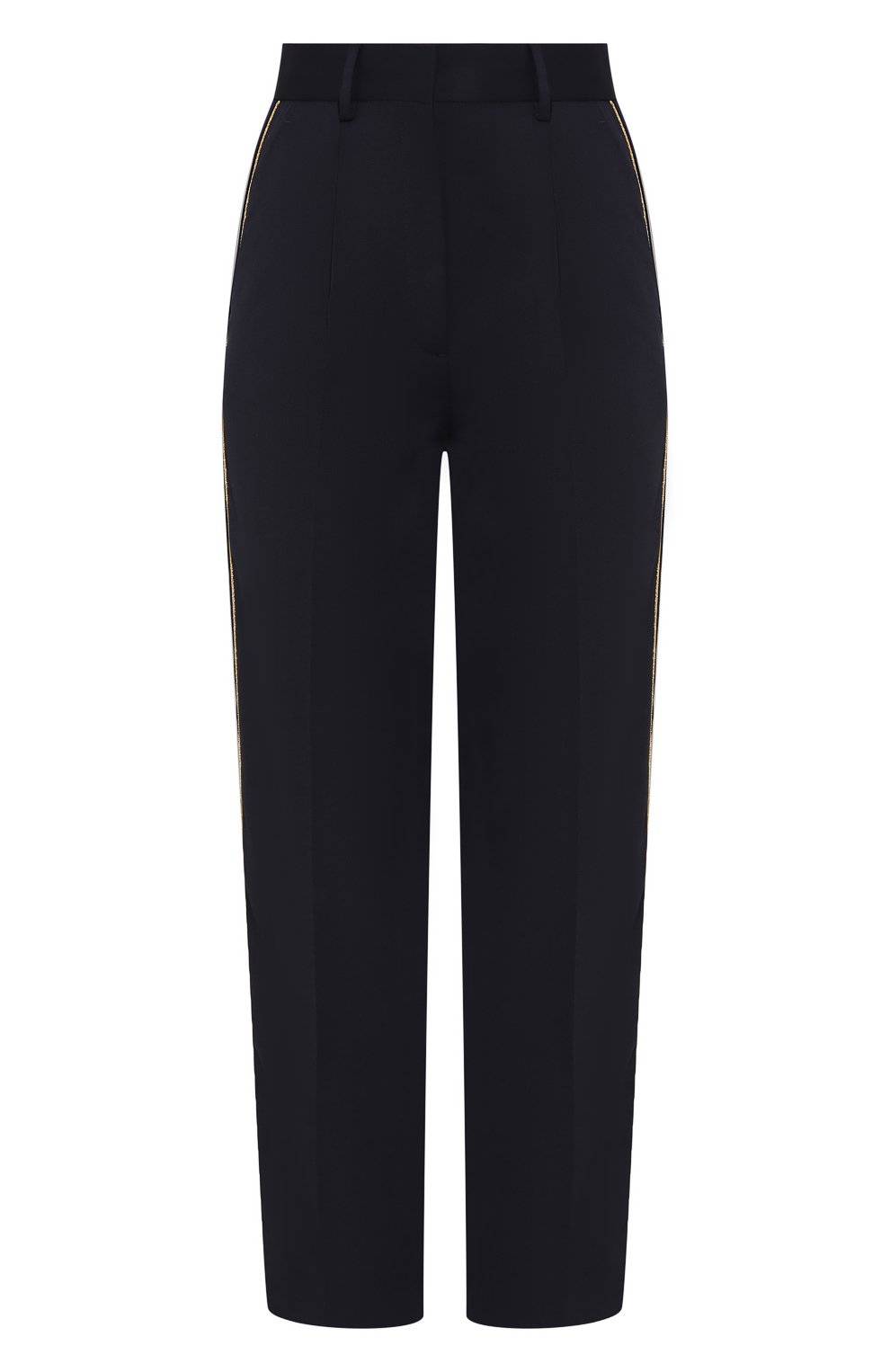 Брюки с лампасами TOMMY HILFIGER темно-синего цвета по цене 13990 руб., арт. WW0WW23767, фото 1 Брюки с лампасами TOMMY HILFIGER, арт. WW0WW23767, фото 1