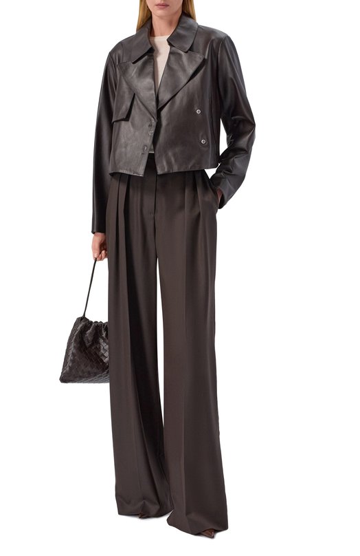 Кожаная куртка BOSS 50559306 Коричневый  50559306 Фото 2