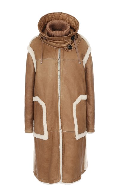 Дубленка прямого кроя с пуховой подстежкой MONCLER, арт. C2-093-49720-00-50179, фото 1