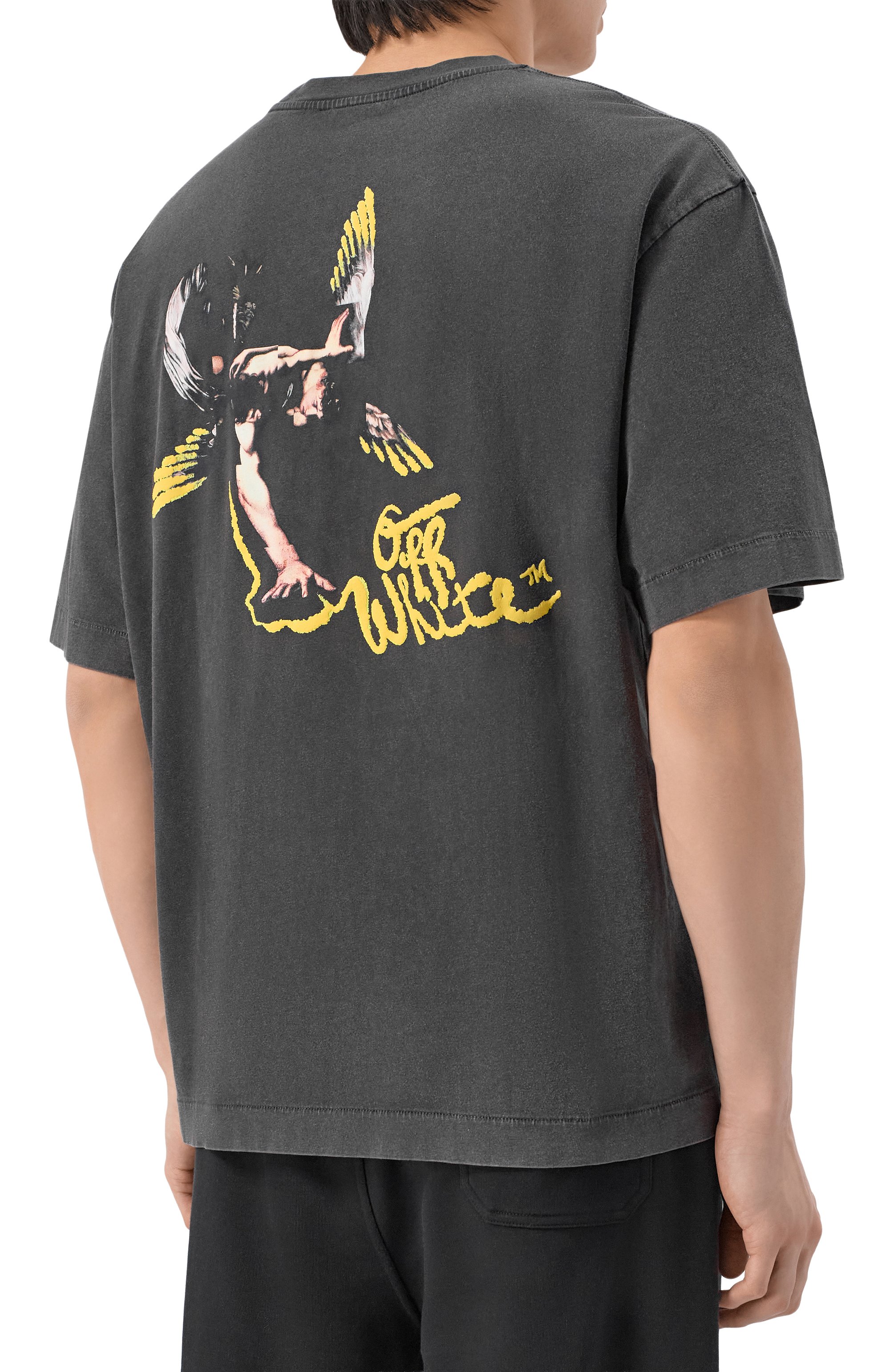 Хлопковая футболка OFF-WHITE, арт. 0MAA120S26JER00B, фото 4