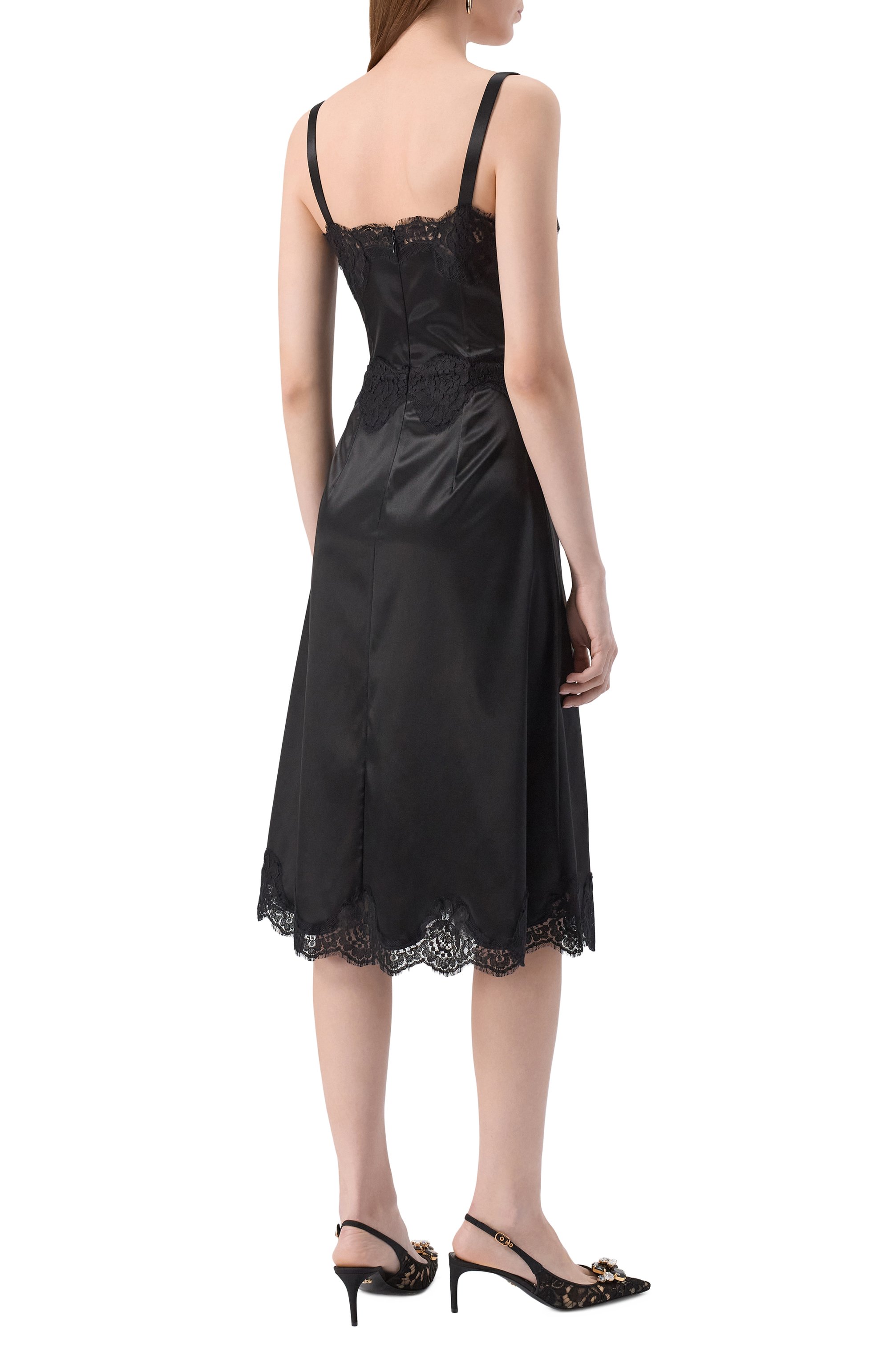 Атласное платье DOLCE & GABBANA, арт. F6A5DT/FURAD, фото 4