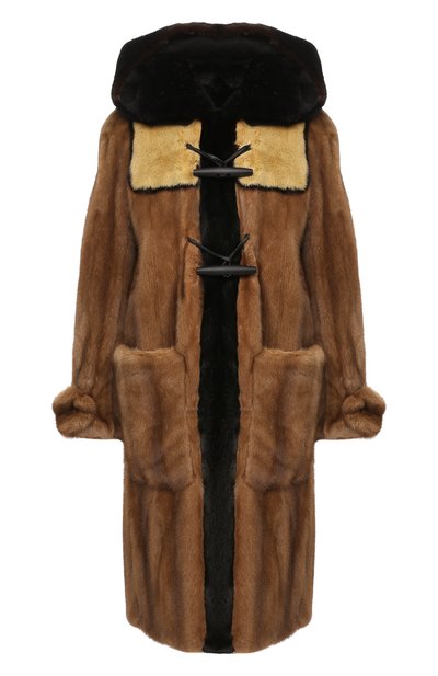 Женское меховое пальто с капюшоном MARNI, арт. CPMNZ36NQU/P0800