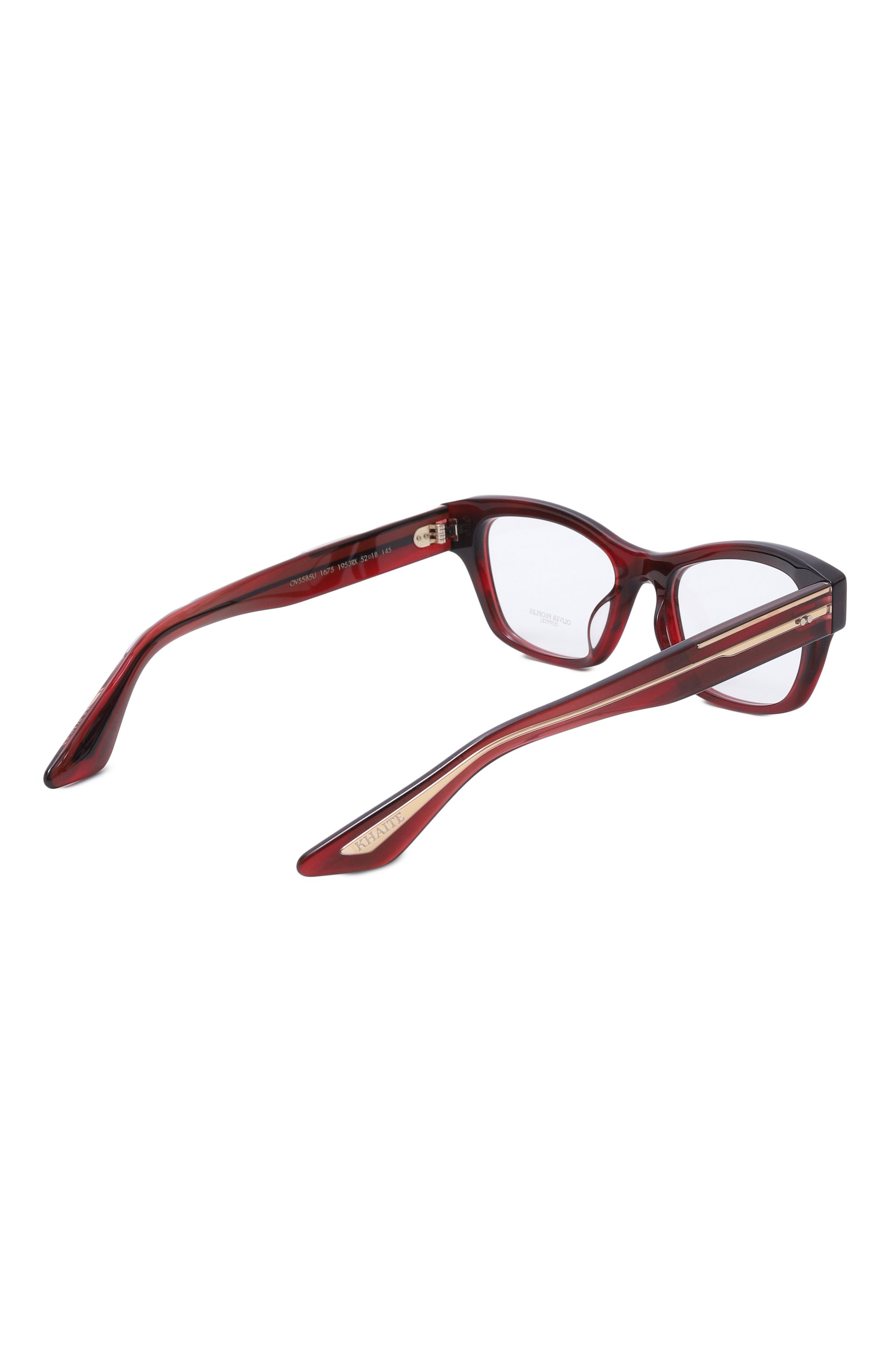 Оправа oliver peoples x khaite OLIVER PEOPLES бордового цвета по цене 52450 руб., арт. 5585U-1675, фото 4 Оправа oliver peoples x khaite OLIVER PEOPLES, арт. 5585U-1675, фото 4