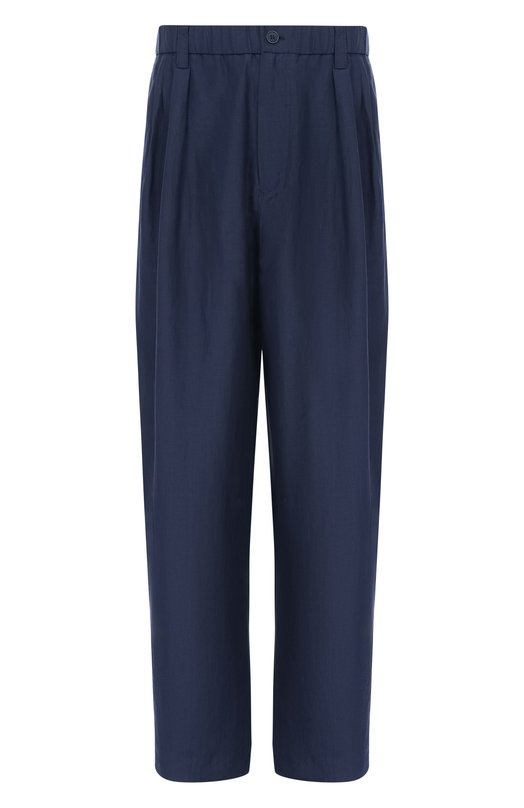 Брюки изо льна и шелка Giorgio Armani GM003358/TE20656 Синий GM003358/TE20656
