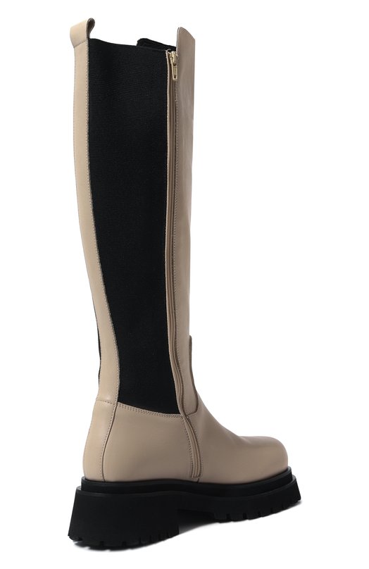 Комбинированные сапоги Nude of Scandinavia Кремовый, фото 5