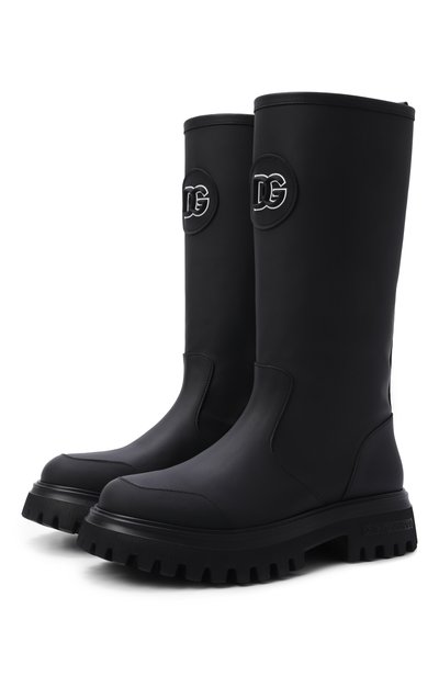 Кожаные сапоги DOLCE & GABBANA, арт. D11436/A3M46_002