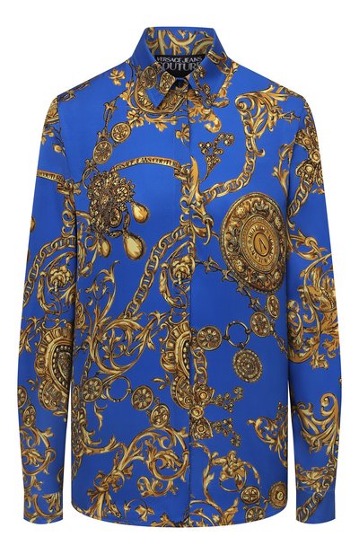 Женская рубашка из вискозы VERSACE JEANS COUTURE, арт. 71HAL201-71DP201 TWILL VI PRINT BAR0QUE/NS007