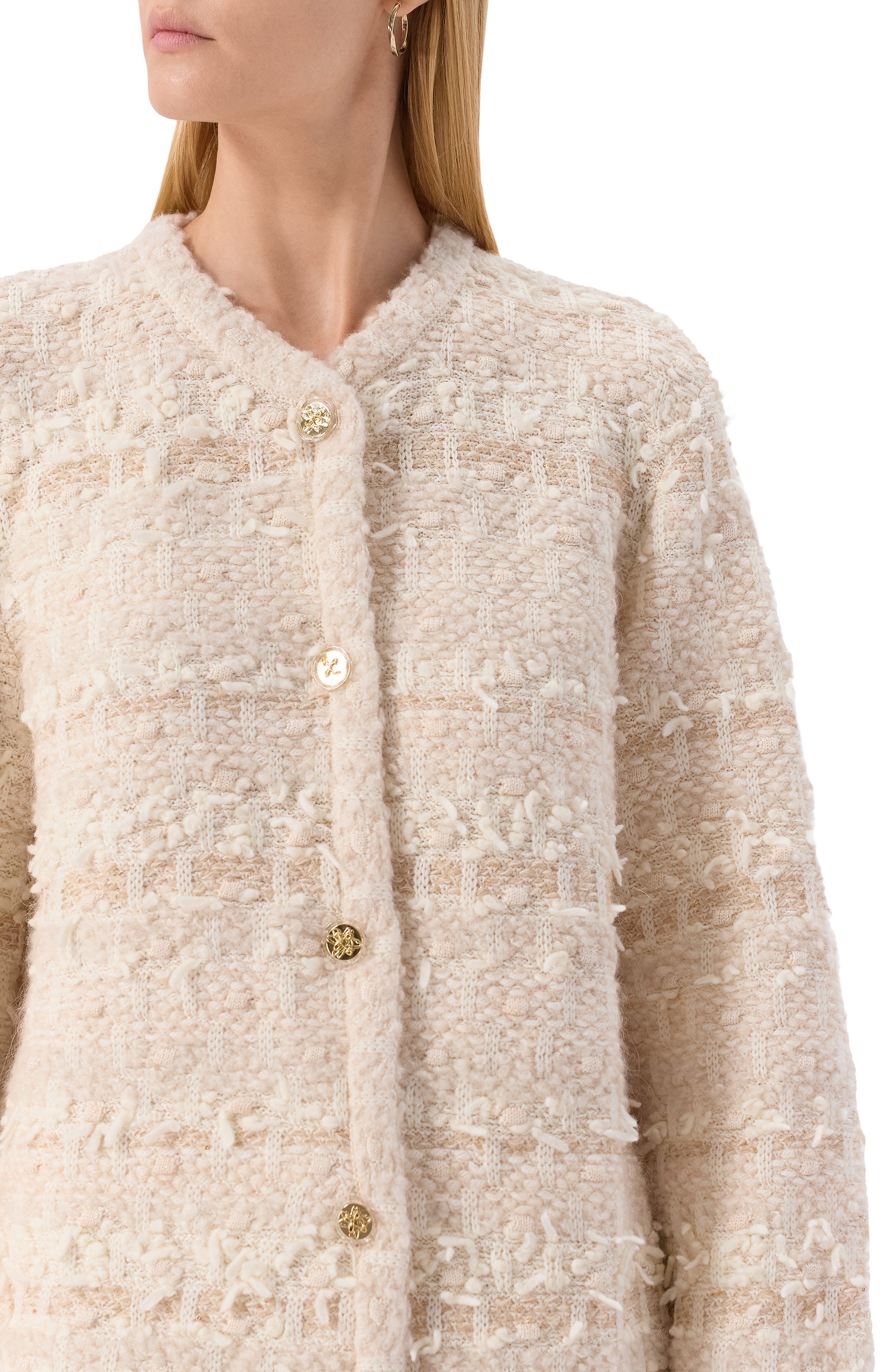 Шерстяной кардиган AND THE BRAND бежевого цвета по цене 87080 руб., арт. W26-CG044-1002-102, фото 5 Шерстяной кардиган AND THE BRAND, арт. W26-CG044-1002-102, фото 5