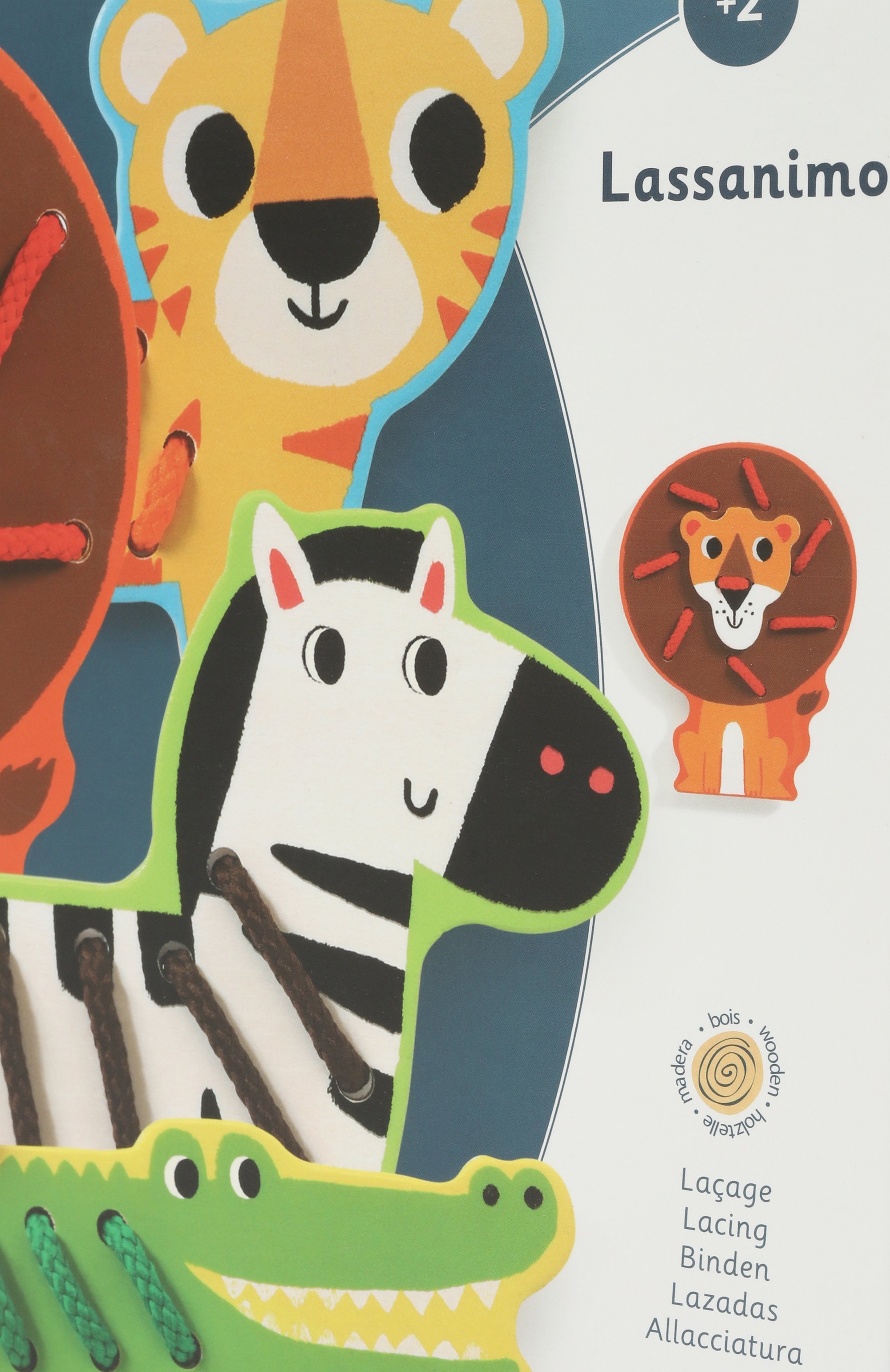 Игрушка-шнуровка дикие животные DJECO, арт. 01683/18, фото 3