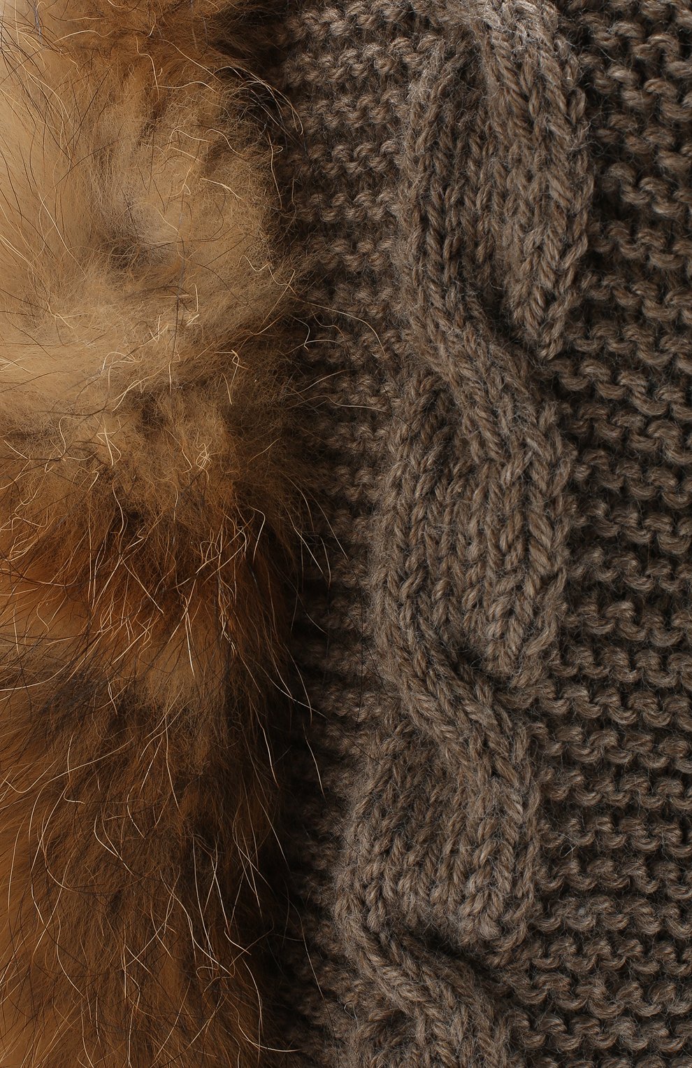 Шерстяная шапка-балаклава с меховой отделкой CASILDA Y JIMENA, арт. 735304019, фото 3