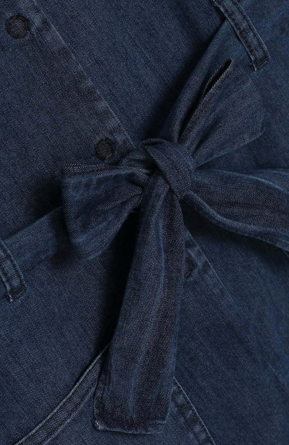 Джинсовый комбинезон с поясом IL GUFO, арт. P19ST053J0003/10A-12A, фото 3