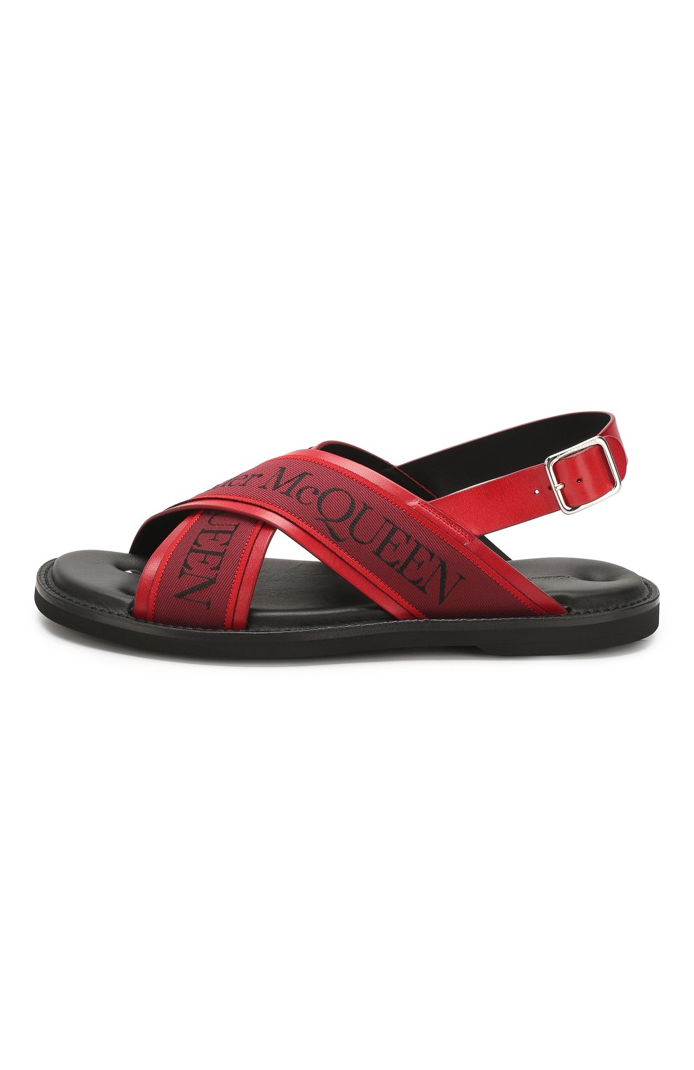 Комбинированные сандалии ALEXANDER MCQUEEN красного цвета по цене 56050 руб., арт. 604275/WHRWC, фото 3 Комбинированные сандалии ALEXANDER MCQUEEN, арт. 604275/WHRWC, фото 3