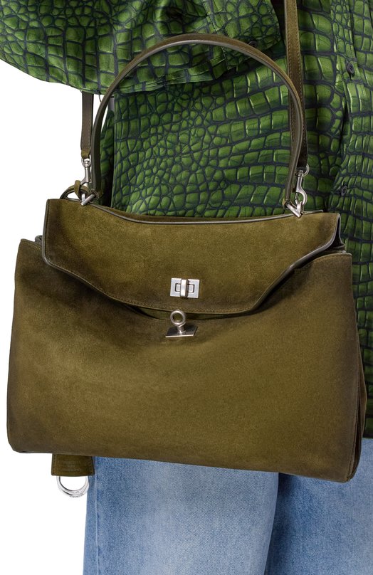 Сумка Rodeo medium Balenciaga 789772/2AB4G Хаки  789772/2AB4G Фото 2