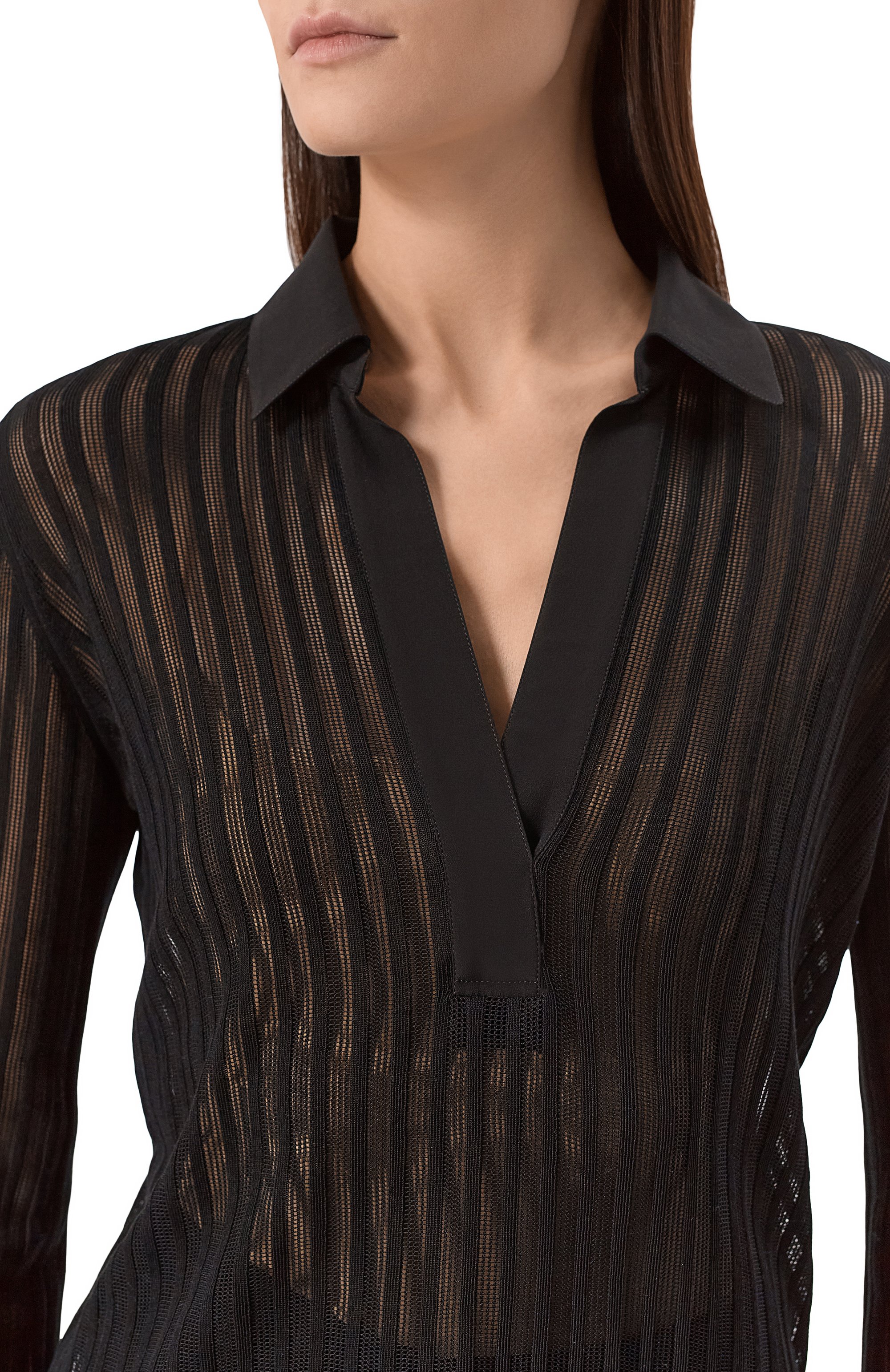 Шелковое поло AGNONA, арт. KD09018/8S180M, фото 5