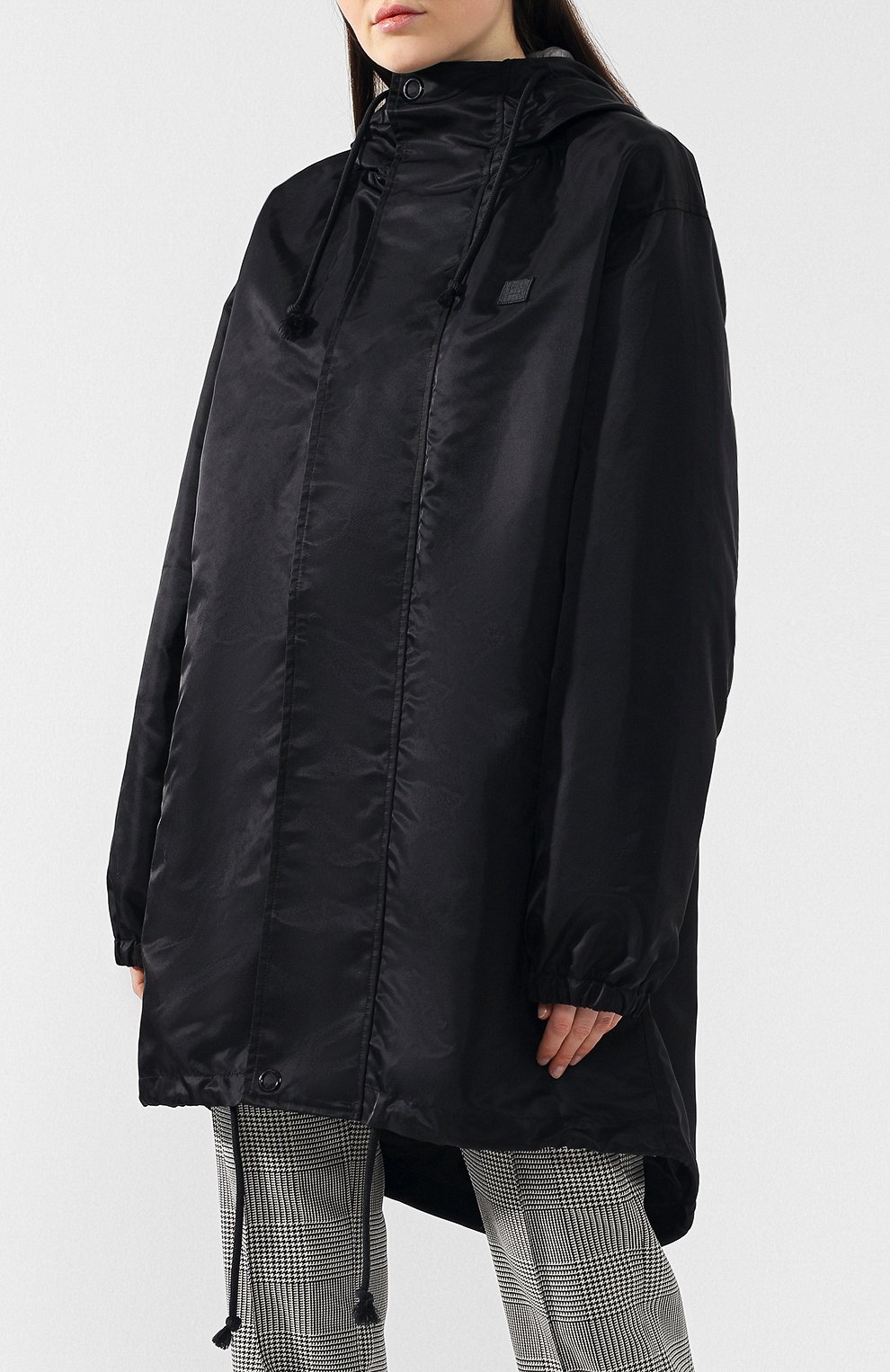 Парка с капюшоном ACNE STUDIOS черного цвета по цене 45200 руб., арт. C90006/W, фото 3 Парка с капюшоном ACNE STUDIOS, арт. C90006/W, фото 3