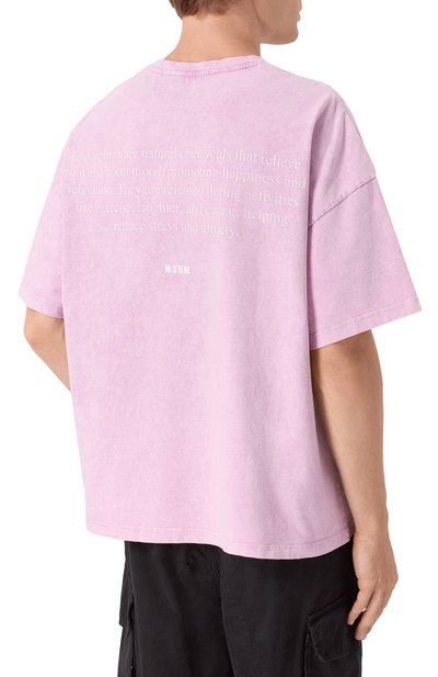 Хлопковая футболка MSGM, арт. 4040MM104SE/267091, фото 4