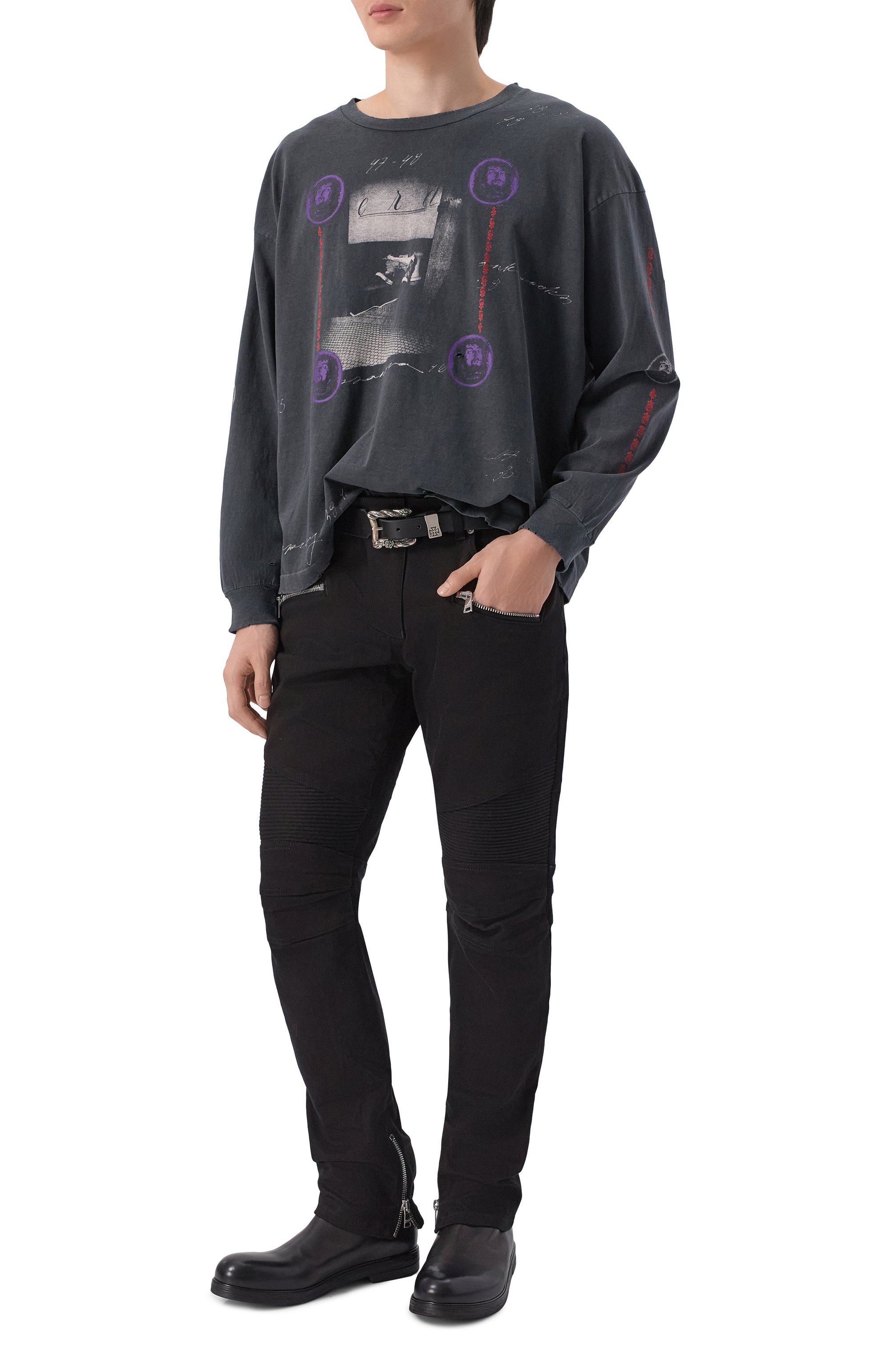 Хлопковый лонгслив ENFANTS RICHES DEPRIMES, арт. 010-889/C0TT0N, фото 2