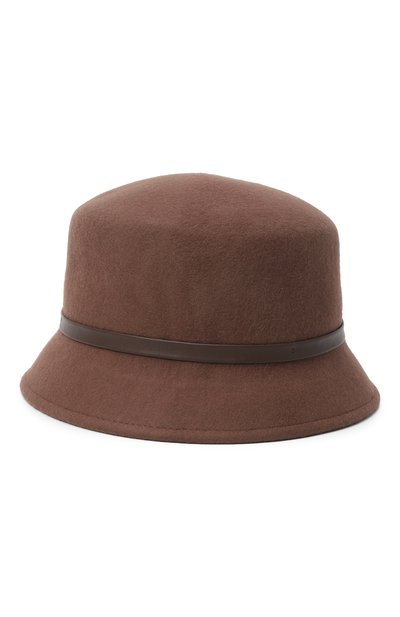 Шерстяная шляпа meghan COCCINELLE коричневого цвета по цене 7875 руб., арт. E7 TTV 21 01 01, фото 2 Шерстяная шляпа meghan COCCINELLE, арт. E7 TTV 21 01 01, фото 2