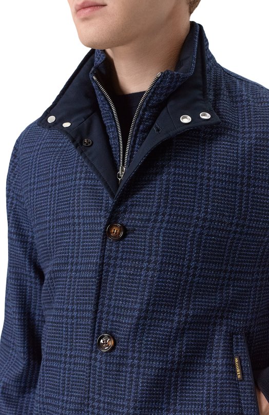 Бомбер Bernie-LP6 из шелка и шерсти Moorer BERNIE/LP6 Синий  BERNIE/LP6 Фото 5