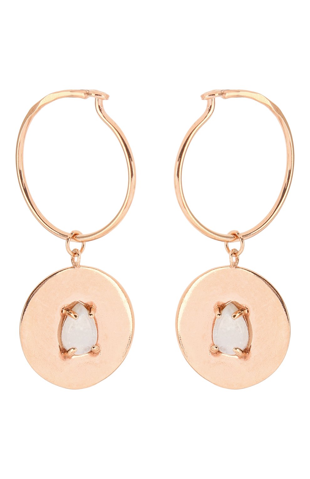 Серьги с голубым агатом: овен MOONKA, арт. in-er-agt, фото 1