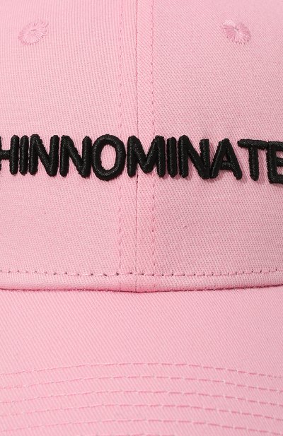 Хлопковая бейсболка HINNOMINATE светло-розового цвета по цене 5750 руб., арт. HAS2/HNAW12CP, фото 4 Хлопковая бейсболка HINNOMINATE, арт. HAS2/HNAW12CP, фото 4