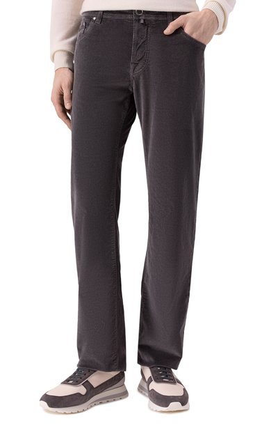 Вельветовые брюки JACOB COHEN темно-серого цвета по цене 54450 руб., арт. 25I P/JUM_QE005 036 S3653 TR, фото 3 Вельветовые брюки JACOB COHEN, арт. 25I P/JUM_QE005 036 S3653 TR, фото 3