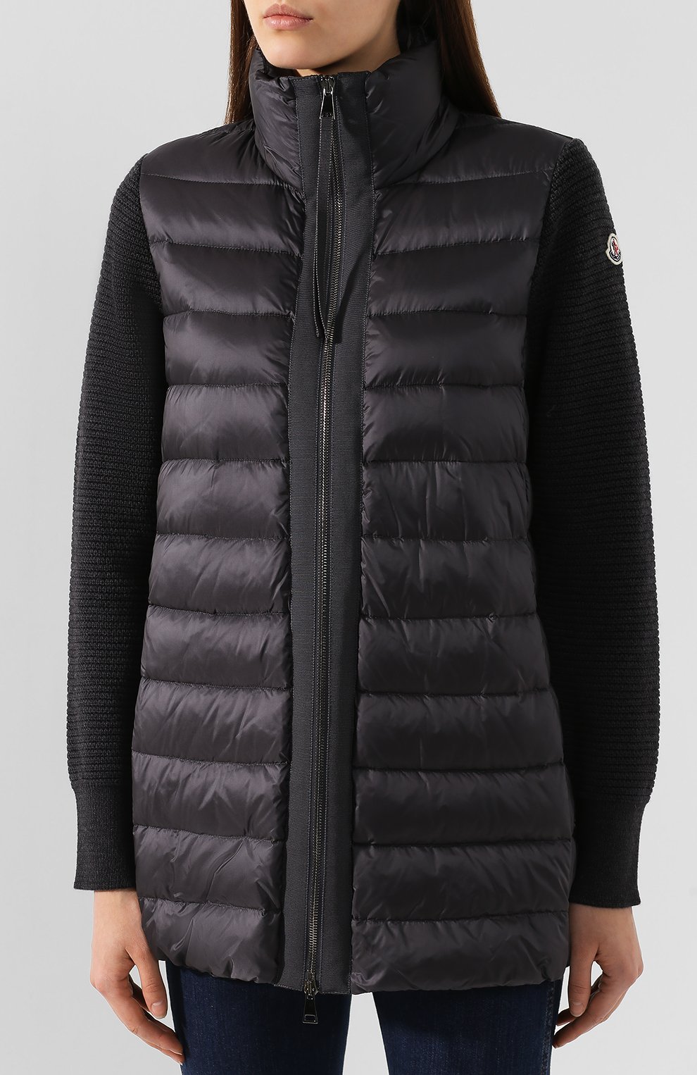 Пуховая куртка MONCLER темно-серого цвета по цене 99600 руб., арт. E2-093-94558-00-A9018, фото 3 Пуховая куртка MONCLER, арт. E2-093-94558-00-A9018, фото 3
