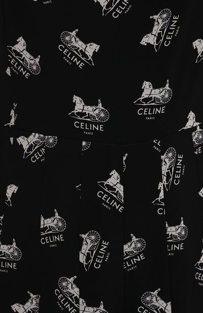 Шелковый комбинезон CELINE черного цвета по цене 210000 руб., арт. 2P515316N, фото 5 Шелковый комбинезон CELINE, арт. 2P515316N, фото 5