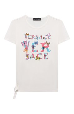Хлопковая футболка VERSACE, арт. 1009092/1A08135/8A-14A, фото 1