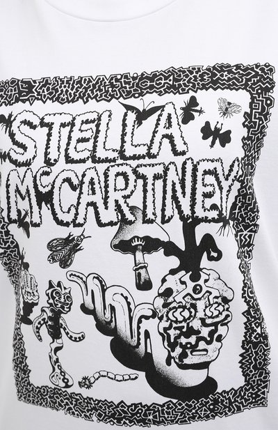 Хлопковая футболка STELLA MCCARTNEY, арт. 569294/SMP79, фото 5