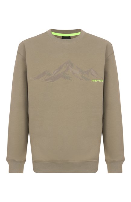Мужской хлопковый свитшот BOGNER FIRE+ICE хаки цвета, арт. 84307936 | Фото 1 (Материал сплава: Проставлено; Драгоценные камни: Проставлено; Рукава: 3/4; Материал внешний: Хлопок; Длина (для топов): Стандартные)