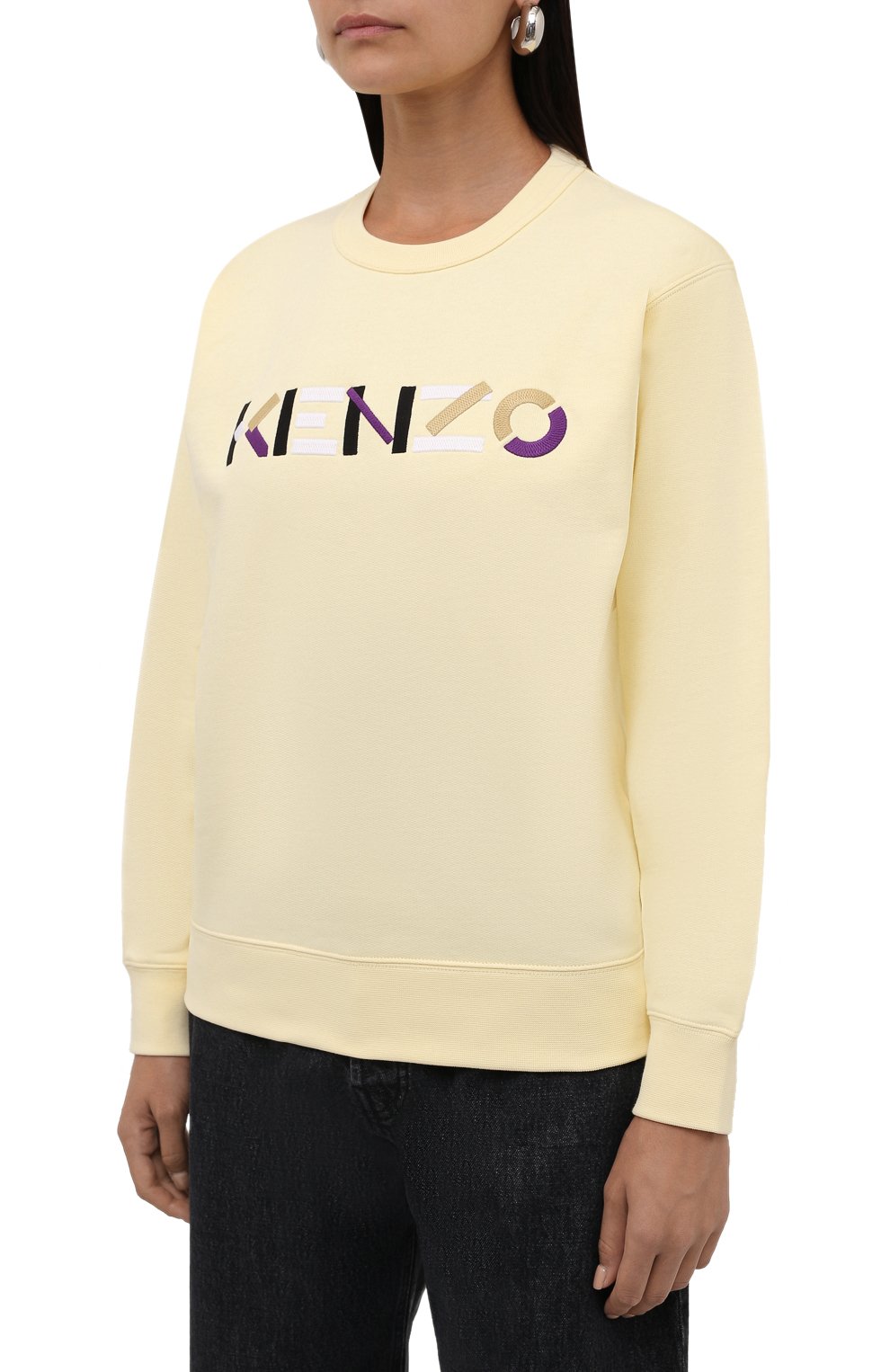 Хлопковый свитшот KENZO, арт. FB62SW8204M0, фото 3