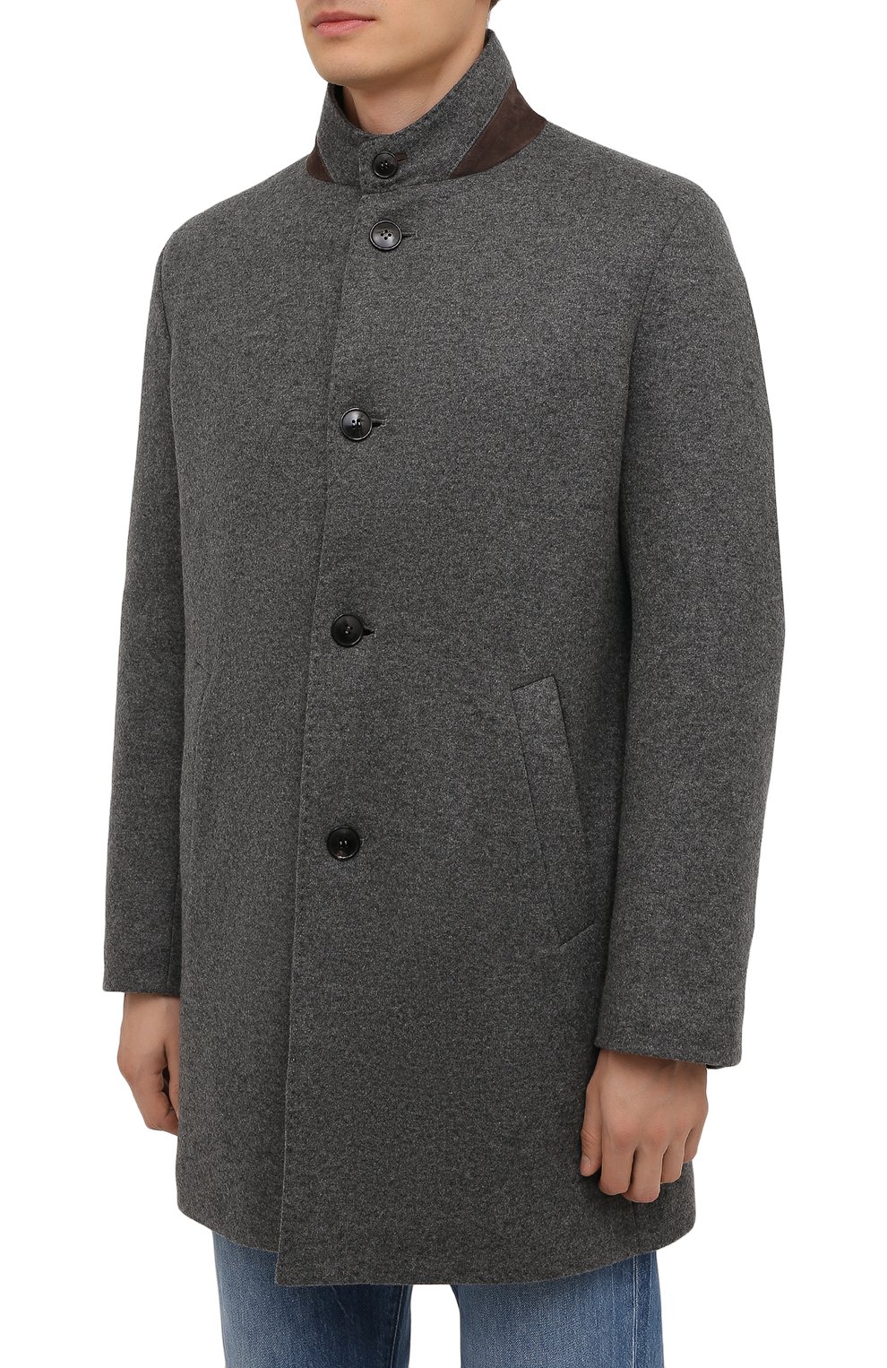 Кашемировое пальто с меховой подкладкой ANDREA CAMPAGNA, арт. 21U259-JER1CNMER, фото 3