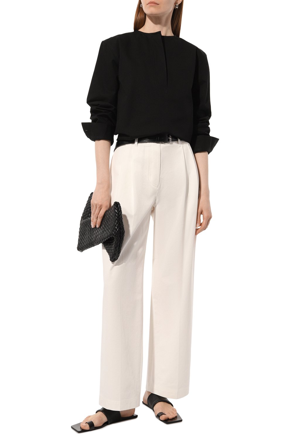 Хлопковая блузка TOTEME, арт. 242-WRT1434-FB0103, фото 2