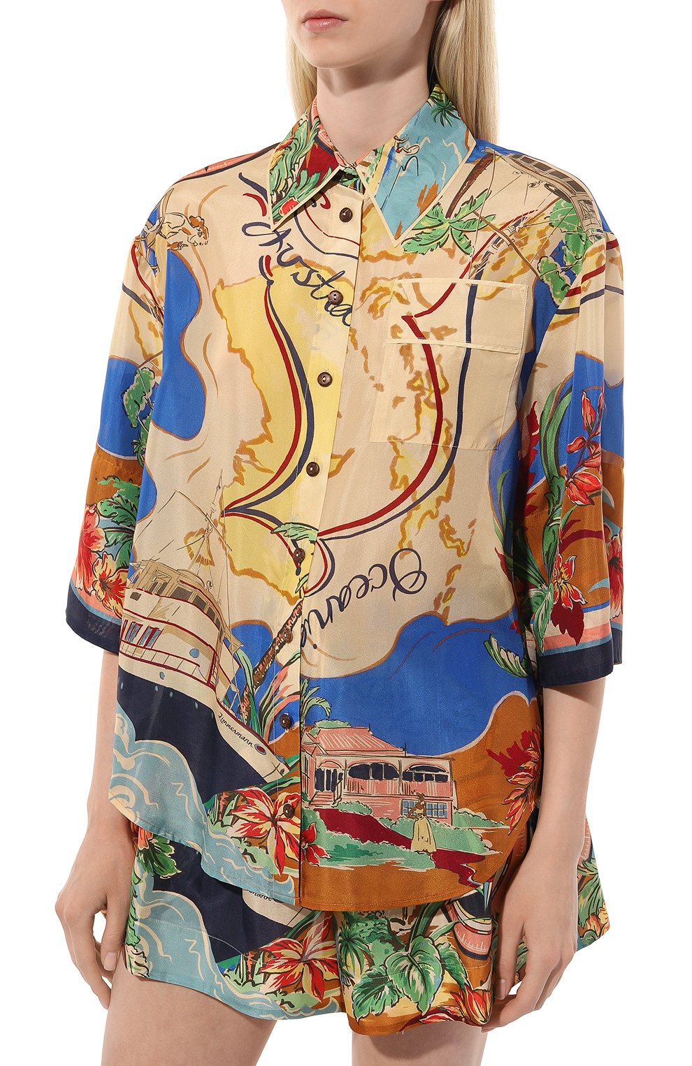 Шелковая блузка ZIMMERMANN, арт. 8477TRS241, фото 3