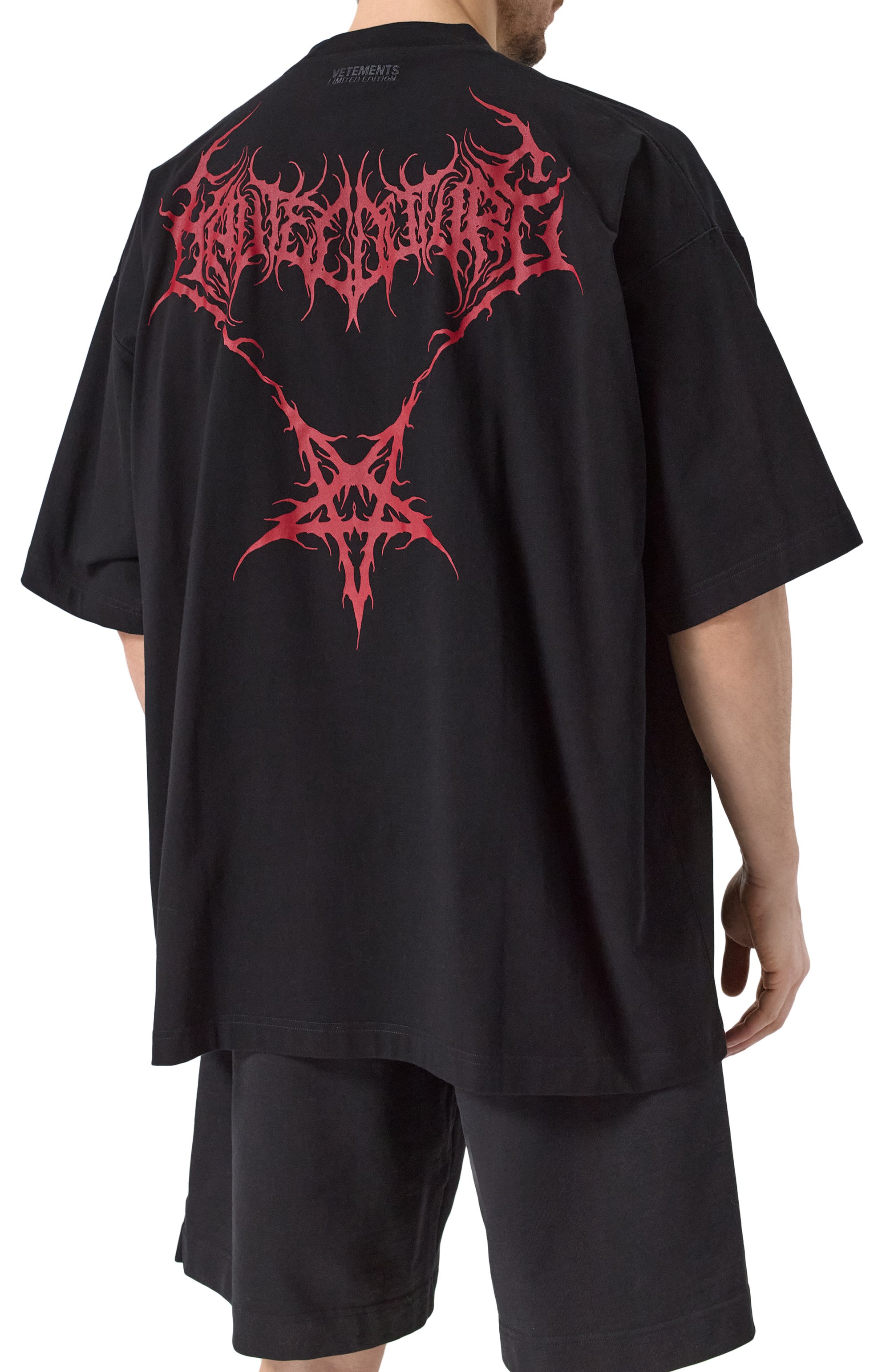 Хлопковая футболка VETEMENTS, арт. UA66TR640BR, фото 4
