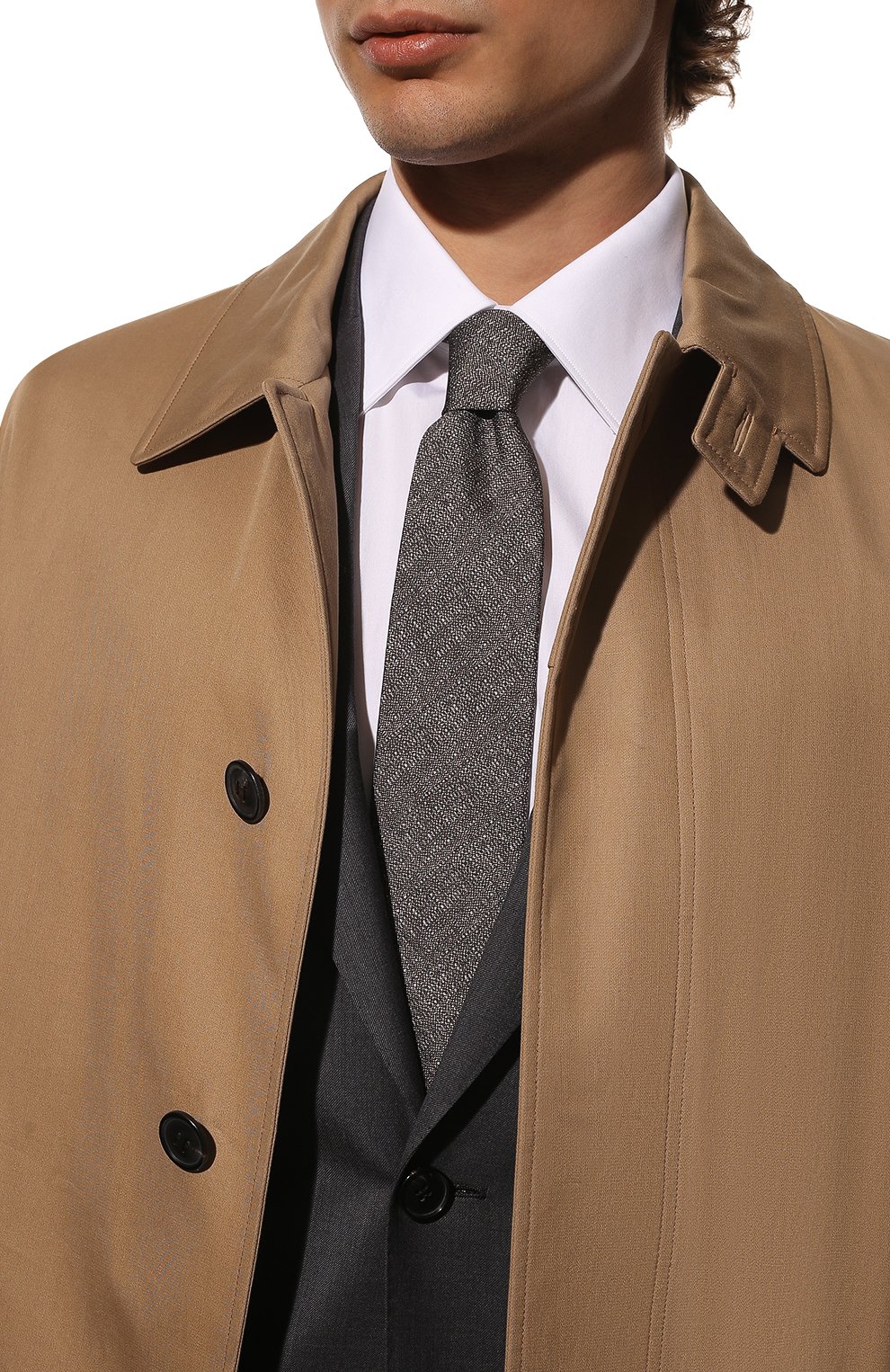 Шелковый галстук CORNELIANI, арт. 89U306-2120328/00, фото 2
