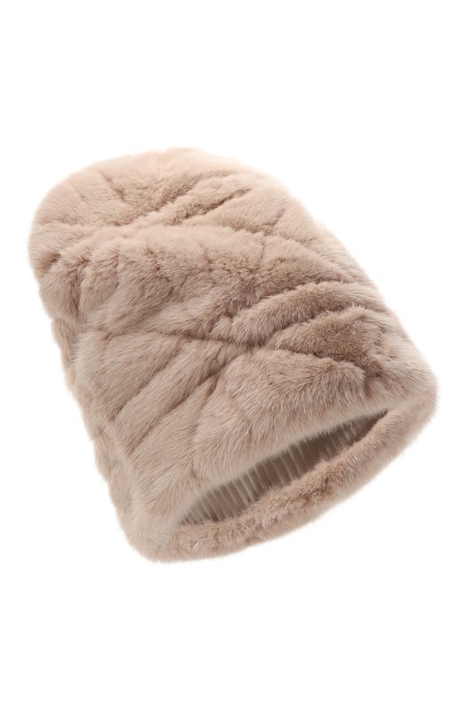 Меховая шапка Даймонд из норки FurLand 0234500110270600000 Бежевый 0234500110270600000